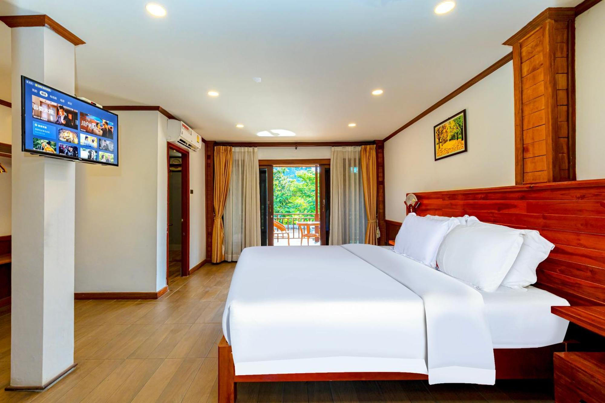 Lisha Garden Resort Hotel Vang Vieng Exterior foto
