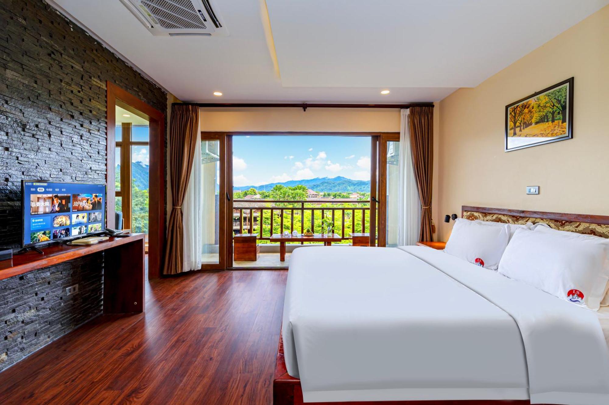 Lisha Garden Resort Hotel Vang Vieng Exterior foto